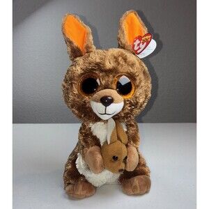 TY‎ Beenie Boos Kipper Kangaroo 6" Glitter Eyes Stuffed Animal Collectible | NWT